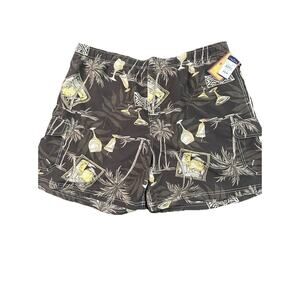 Caribbean Joe Men's Cargo Style Swim Trunks Mesh Lined Surf Shorts Pockets 2XL
